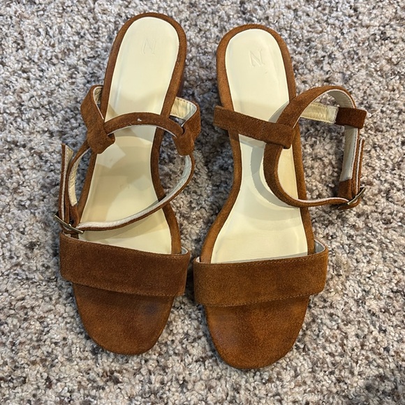 Nisolo Brown Suede Block Heel Sandals - Picture 4 of 4